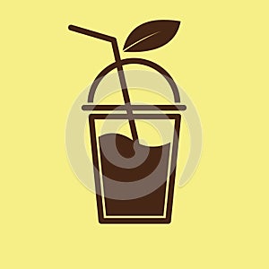 Thai tea cup logo vector illustration