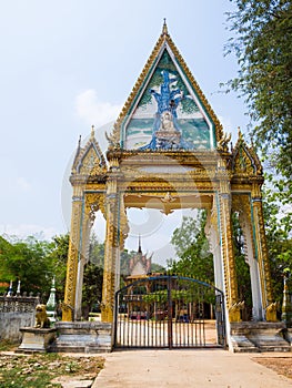 Thai temple arch .