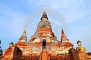 Thai temple, Buddha, Ayutthaya.