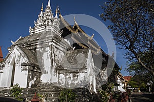 Thai temple in chiangmai, Thailand