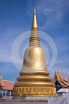 Thai temple church and pagoda