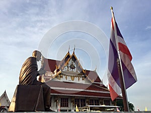 Thai Temple cleaning , Bangkok photo