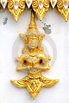 Thai Temple God in Gold