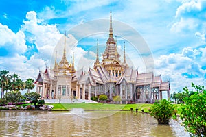 Thai temple landmark in Nakhon Ratchasima, Thailand