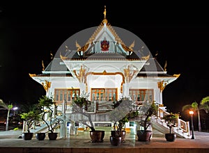 Thai temple at night