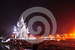 Thai temple in the night