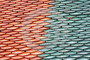 Thai temple roof pattern