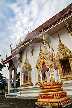 Thai temple side view