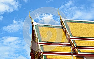 Thai temple style roof tiles