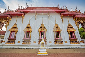 Thai temple, Wat Rat Bamrung Wat Ngon Kai - Samut Sakhon, Thailand