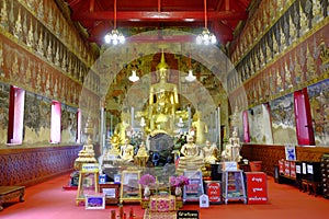 Thai temples and beautiful white pagoda are beautiful stucco designs