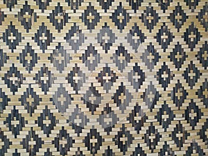 Thai threshing basket texture background. woven bamboo pattern