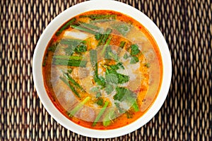 Thai Tom Yam traditional soup