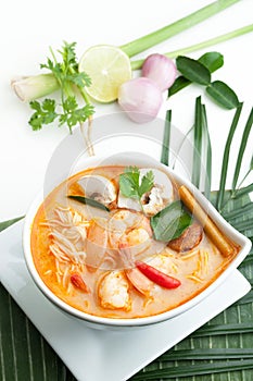 Thai Tom Yum Soup with Shrimp