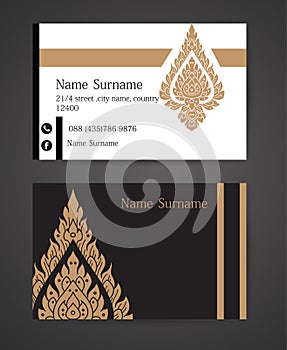 Thai tradition Creative and Clean Business Card Template