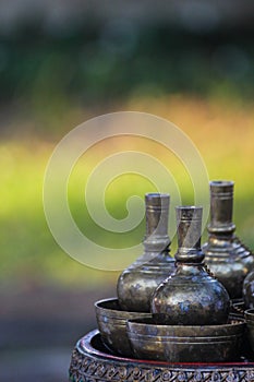 In Thai tradition, pouring water is an act of praying for deceased