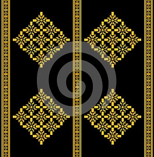 Thai Tradition Seamless Pattern Style