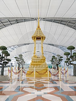 Thai Traditional Architecture seen at Bankok international Airport