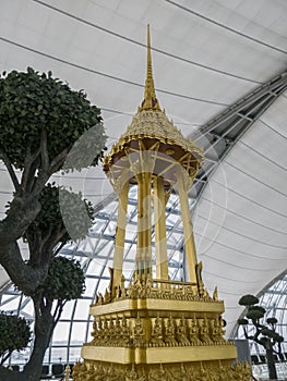 Thai Traditional Architecture seen at Bankok international Airport