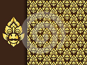 Thai traditional background ( Lai Thai pattern )