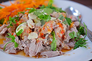Thai traditional food : `MOU MA-NOW` photo