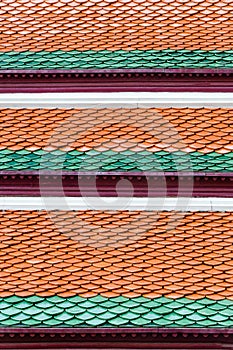 Thai traditional temple roof