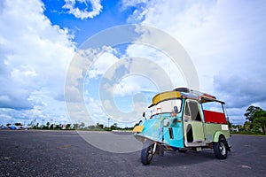 Thai traditional Tuk Tuk in Trang of Thailand