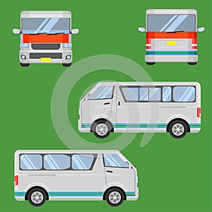 Thai van car service vector illustration eps10