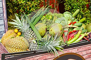 Thai vegetables and fruits