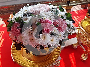 Thai Wedding Ceremony flowers equipement