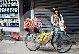 Žena obchod na nepál 