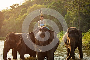 Thai Woman In Traditional Costume