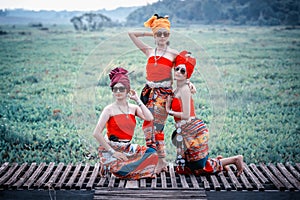 Thai Woman In Traditional Costume thai culture style, Thailand