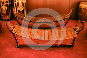 Thai Xylophone - Ranad Ek, Thai traditional wood rail percussion musical instrument