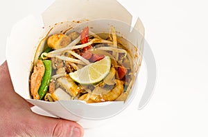 Thaifood in takeout box