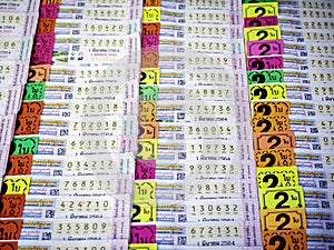 Thai lottery tickets for sale.