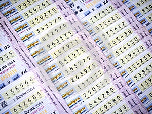 Thai lottery tickets for sale.