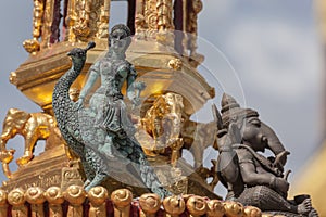 Thailand Angel sculpture on wall