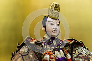 Thailand - April 4, 2016: Japanese emperor doll in Japan Exhibit