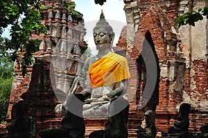 Thailand Ayutthaya wat Phra Mahathat