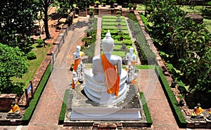 Thailand Ayutthaya Wat Yai Chai Mongkhon