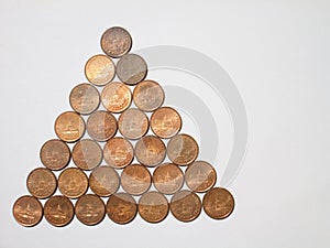 Thailand baht coins background