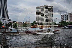 Thailand Bangkok skyline and cloudy sky