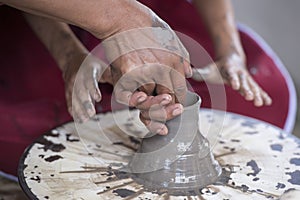 THAILAND CHIANG RAI DOI TUNG STREETMARKET POTTERY