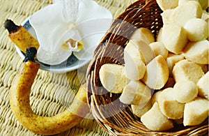 Thailand dessert and fragrant or scented candle used for smoking sweetmeats.