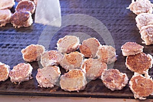 Thailand dessert, Mix flour, coconut and then fried.