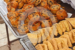 Thailand dessert, Mix flour, coconut and then fried.