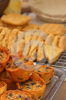 Thailand dessert, Mix flour, coconut and then fried.