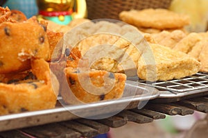 Thailand dessert, Mix flour, coconut and then fried.