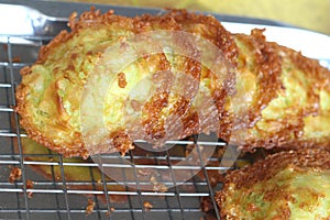 Thailand dessert, Mix flour, coconut and then fried.